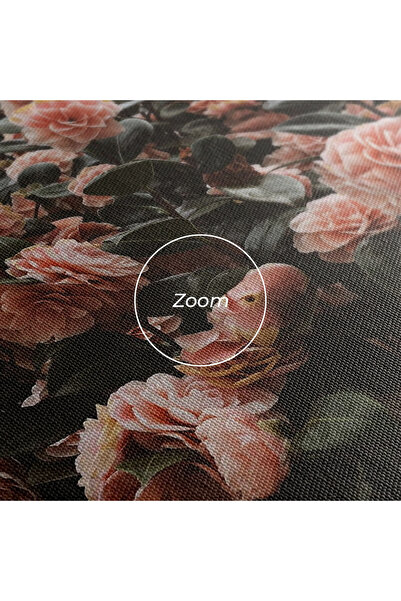 Arthub Canvas Painting, Bedroom And Living Room, Flowers, Rose Wild Wall