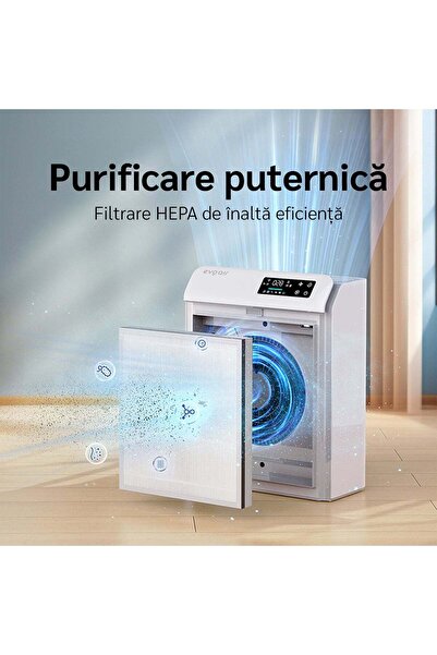 EvoAir HOMI P300 Air Purifier, 300m³/h, WI-FI, True Hepa Filter, Air Quality Sensor, White