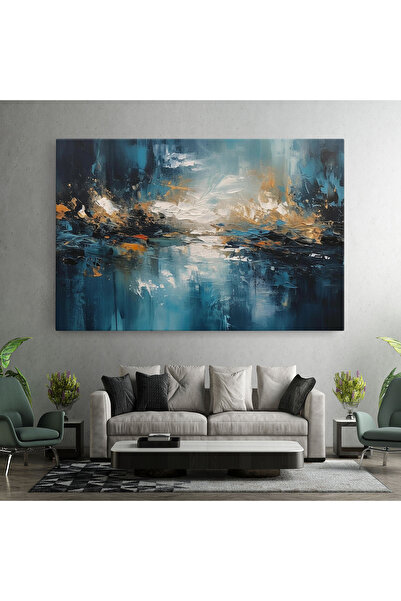 Arthub Tablou Canvas, Dormitor Si Living, Abstracte, Abstract Blue Art