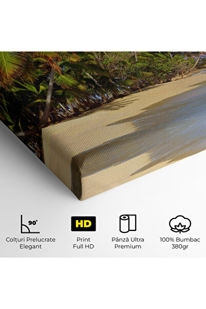 Arthub Canvas Painting, Bedroom And Living Room, Landscapes, Coconut Tree Sunset