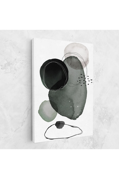 Arthub Tablou Canvas, Dormitor Si Living, Abstracte, Green Watercolor