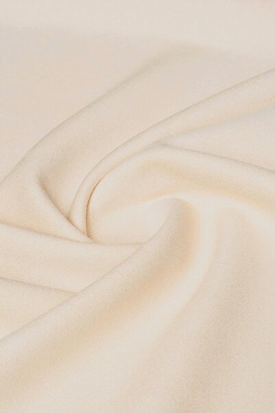 Kumaş Deposu Scuba Suede Ecru Culoare din material subțire Țesătură