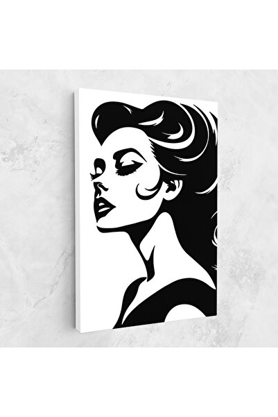 Arthub Tablou Canvas, Dormitor Si Living, Femei, Eyeliner Shilouette