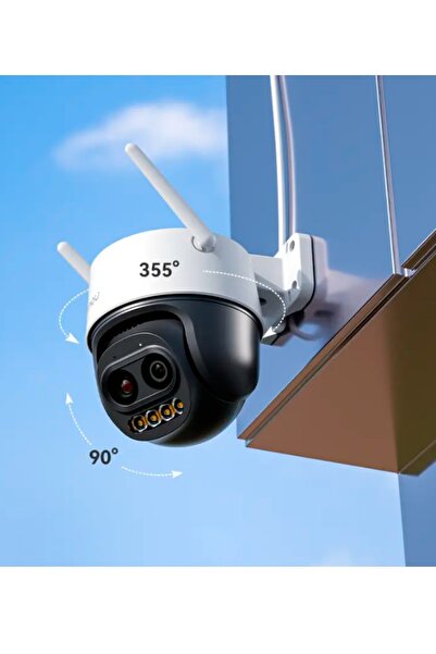 Imou كاميرا خارجية Cruiser Z كاملة الألوان بدقة 5 ميجابكسل مع عدسة مزدوجة مختلطة وتقنية Wi-Fi وتقريب هجين 12X ومحادثة ثنائية الاتجاه