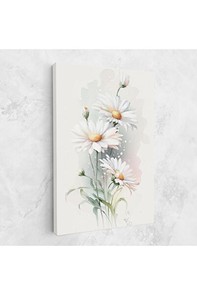 Arthub Canvas Painting, Bedroom And Living Room, Flowers, Dreamy White Daisy