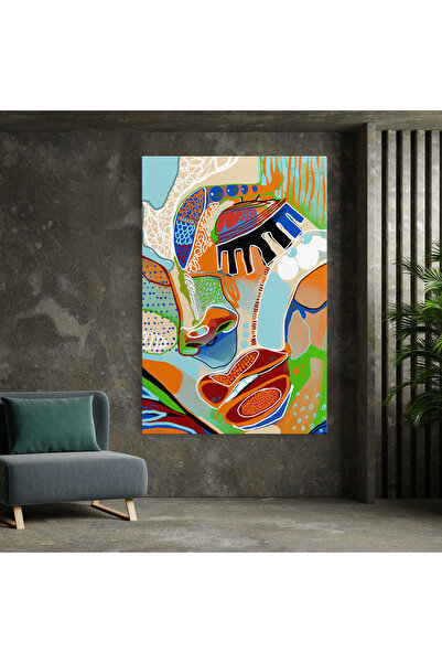 Arthub Canvas Painting, Bedroom And Living Room, Modern, Abstract Face Art
