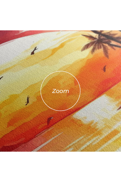 Arthub Canvas Painting, Bedroom And Living Room, Landscapes, Purple Sunset Art