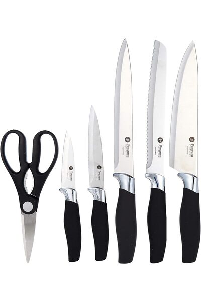 PENGUİN 6-Piece Knife Set, German Steel, Multicolor, Stainless Steel