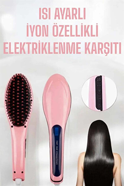 Twin Store مي للواردات ®   مشط فرد الشعر بتأثير التجفيف، مضاد للتلف، مع كابل ...