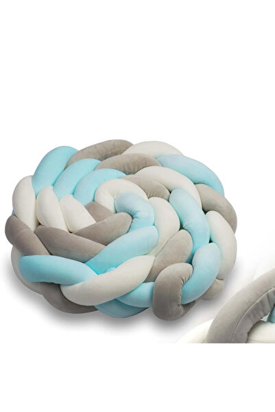 Ricokids Protectie laterala impletita pentru patut cu umplutura antialergica ...