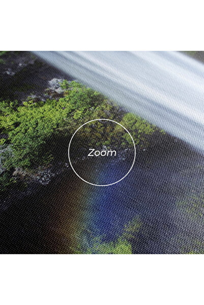 Arthub Canvas Painting, Bedroom And Living Room, Landscapes, Pretty Rainbow Waterfall