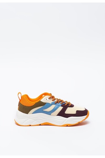 Scotch & Soda Mesh Wedge Sneakers, Colorblock Celest, Multicolor, EU 40