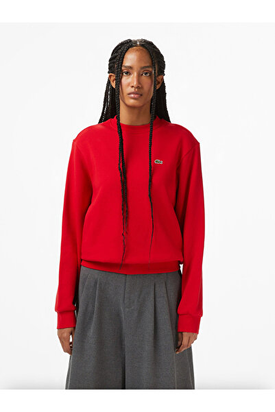 Lacoste Relaxed Fit Fleece Crew Neck Sweatshirt