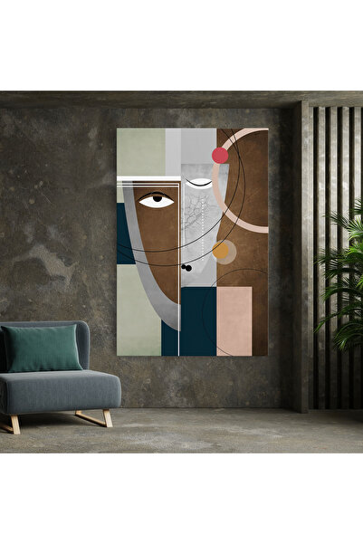 Arthub Canvas Painting, Bedroom And Living Room, Abstract, Abstract Brown Face