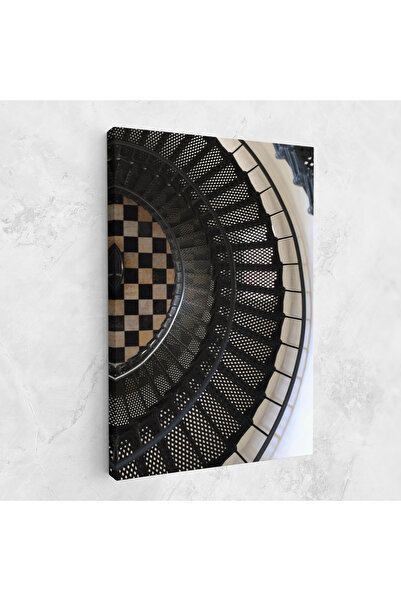 Arthub Canvas Painting, Bedroom And Living Room, Abstract, Beautiful Black Stairs