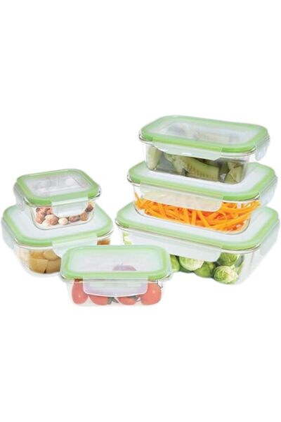 Westinghouse طقم تخزين طعام زجاجي مكون من 6 قطع
