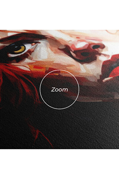 Arthub Canvas Painting, Bedroom And Living Room, Women, Red Hair Smoky Eyes