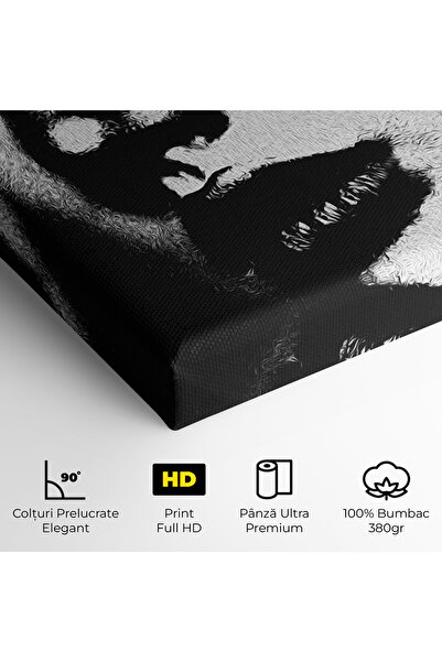 Arthub Canvas Painting, Bedroom And Living Room, Modern, White Light Face