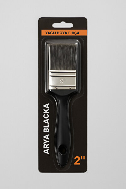 Yapaş Arya Black Oil Paint Brush – Natural & Synthetic Bristle, Ergonomic Handle | Suitable for All Surfaces