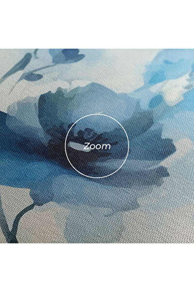 Arthub Canvas Painting, Bedroom And Living Room, Flowers, Blue Poppies