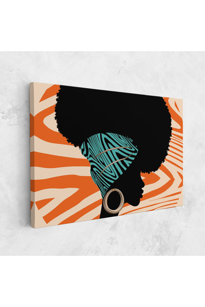 Arthub Tablou Canvas, Dormitor Si Living, Femei, African Bandana