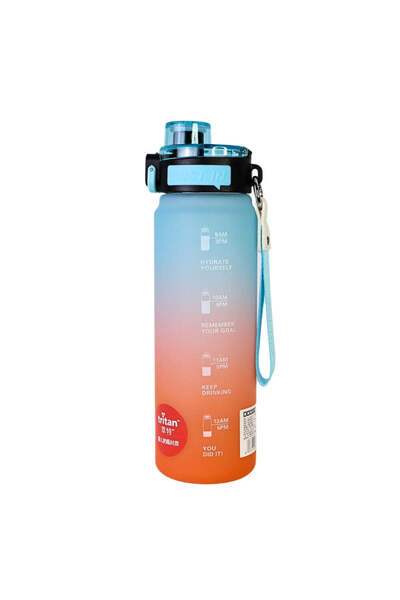SAFECARE Reusable Bottle, 680 ml, Turquoise-Orange Gradient