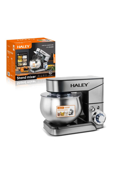 HALEY Multifunctional food processor HY-2403, 7L, stainless steel, 6 speeds + Turbo