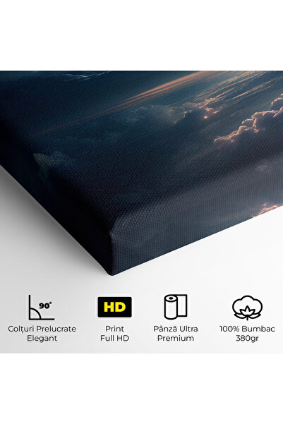 Arthub Canvas Painting, Bedroom And Living Room, Landscapes, Dark Clouds