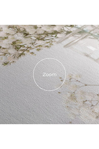 Arthub Canvas Painting, Bedroom And Living Room, Flowers, White Tiny Flower Vase