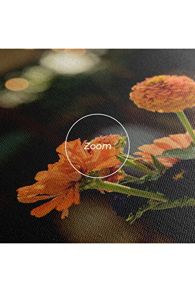 Arthub Canvas Painting, Bedroom And Living Room, Flowers, Orange Flowers Vase