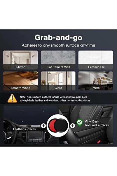 Generic Veltrix Magno Grip Pro Vipbu_Vipbugo: Vacuum Magnetic Phone Holder, 360° Adjustable Suction Mount