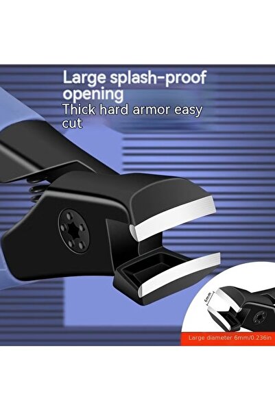 Generic 1-Pack Wide Cut Thick Toenail Clippers - Stainless Steel, with Pins, for Thick Nails (Blue)