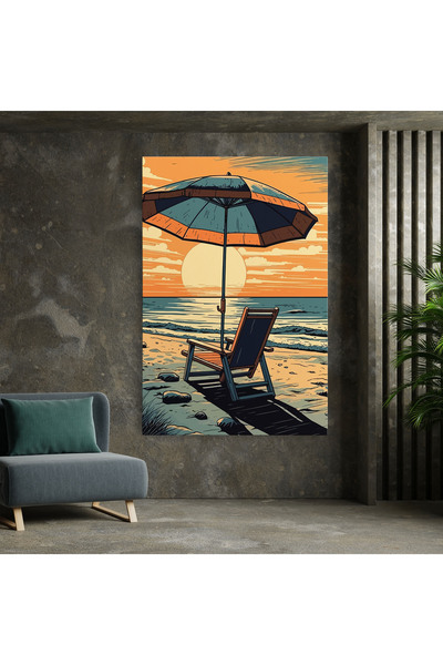 Arthub Canvas Painting, Bedroom And Living Room, Landscapes, Beach Nice View
