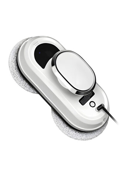 KESNUP Autonomous smart robot for cleaning windows, remote control, with washable microfiber cloths, White