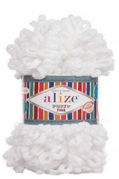 Alize Puffy Fine White 1 Piece Size: 55