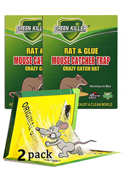 DMYRDH قطعتان كبيرتان من مصائد غراء الفئران، مصائد ثعابين الفئران ذات الالتصا...