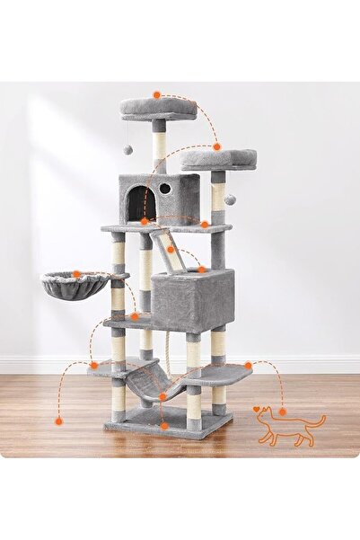 Selgot Cat Playset, Size 55 x 45 x 168 cm, 6 Levels