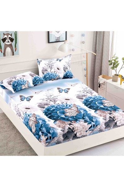 Inovius Husa de pat dublu + 2 Fete de Perna,din Finet Premium, cu elastic JJJ5124