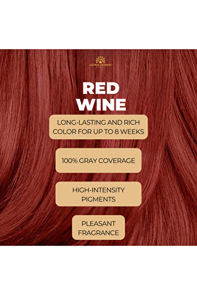 global fashion Permanent Hair Color Cream 250ml – 100% Grey Coverage, Ammonia-Free, Long-Lasting Formula