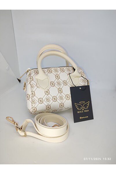berismoda Kadın Monogram Şık Lüx EL Omuz Çanta 13x18cm