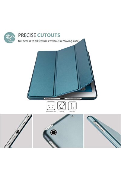 PROCASE iPad Mini 1/2/3 Case Slim Lightweight Stand Cover, Translucent Frosted Back - Teal