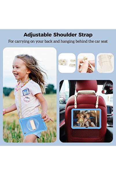 PROCASE Compatible for Galaxy Tab A9 Plus 11 Inch 2023 Heavy Duty Shockproof Rugged Case - Blue