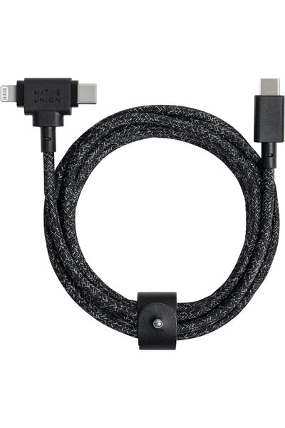 Native Union كابل شحن عالمي مضفر من Belt Cable Duo بطول 5 أقدام (Cosmos)
