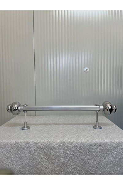 RUSTIKCIM ANTİK RUSTİK FON PERDE ASKISI TTMGÜMÜŞ002-100CM