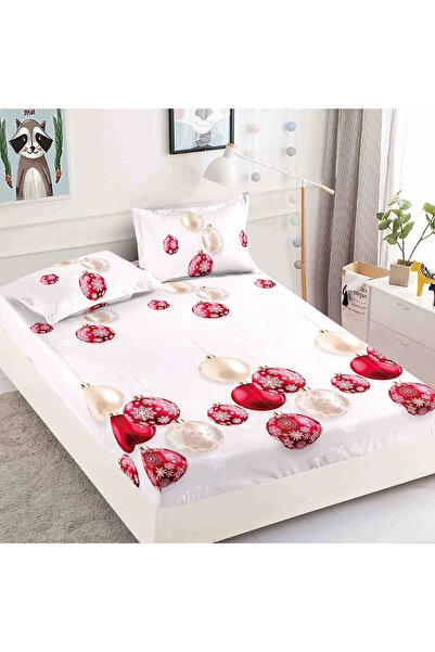 Inovius Husa pat Craciun cu elastic 180×200 Finet + 2 fete perna JJJ5081