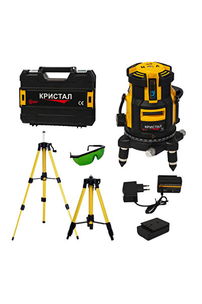 DDT Nivelă laser profesională DDT-KRISTAL 12 linii, fascicul verde, cu trepie...