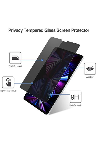 PROCASE 4-Way Privacy Screen Protector for iPad Pro 11 (4th Gen, 2022) & iPad Air 10.9, Tempered Gla