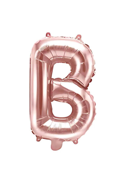 SDEPOT balon folie, auriu roz, formă de litera B, 40 cm