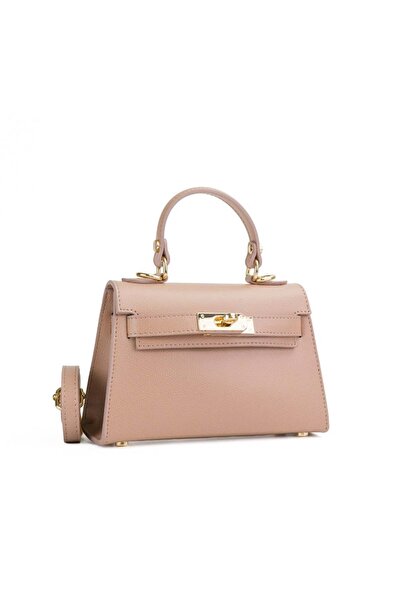 Posete Fagaras Poseta Piele Thea Baby - Roz Pudra, 1 Compartiment, 1 Buzunar,...