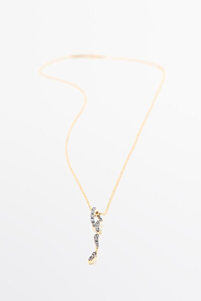 Massimo Dutti Parlak taşlı kolye